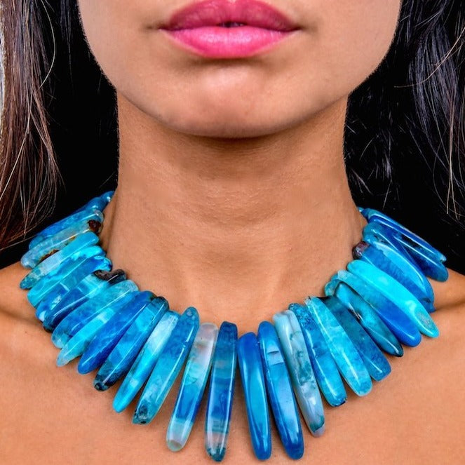 womens-stone-necklace-blue-silver