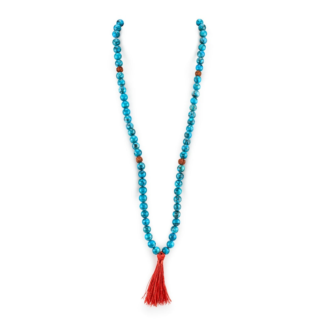 womens-necklace-blue-howlite-orange-tassel