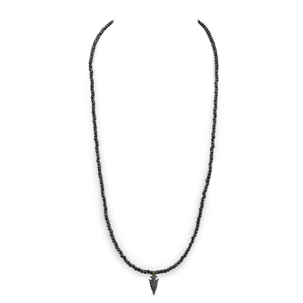 mens-jewelry-necklace-hematite-diamond-arrowhead
