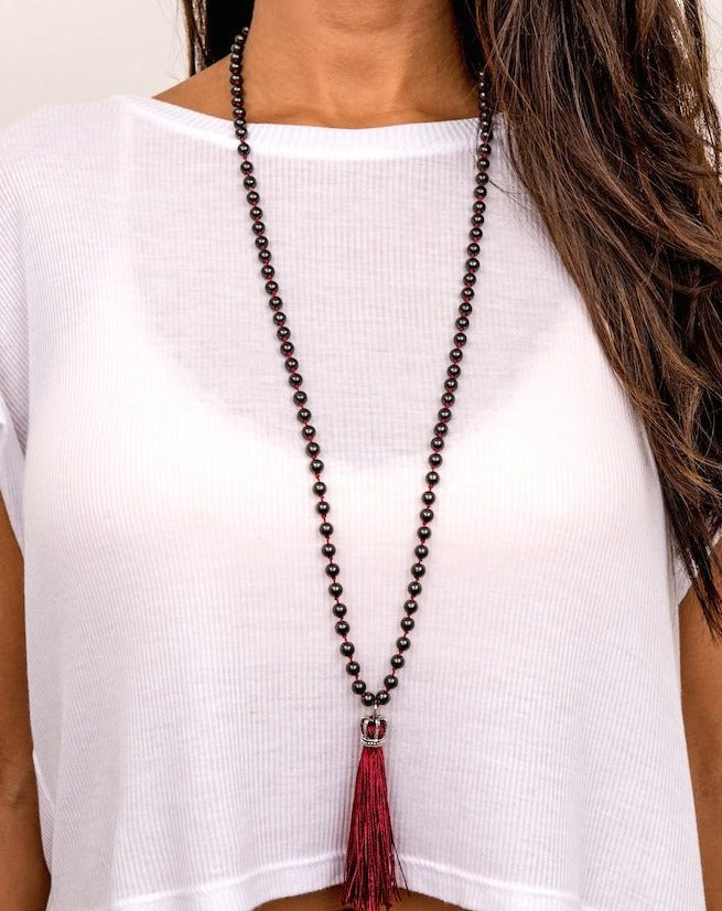 womens-stone-knotted-mala-red-silver-black-tassel