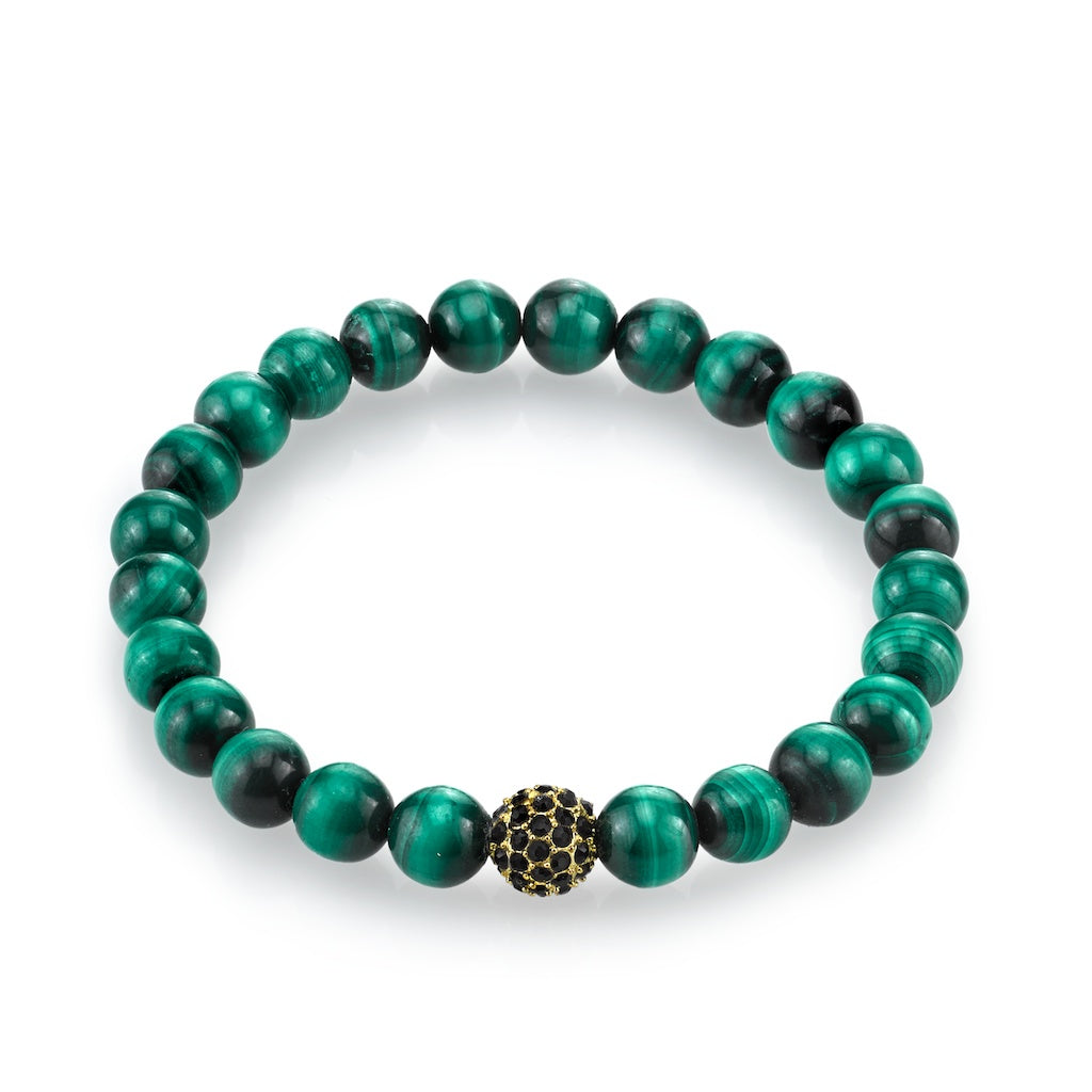 mens-jewelry-bracelet-malachite-gold-pave-rhinestone