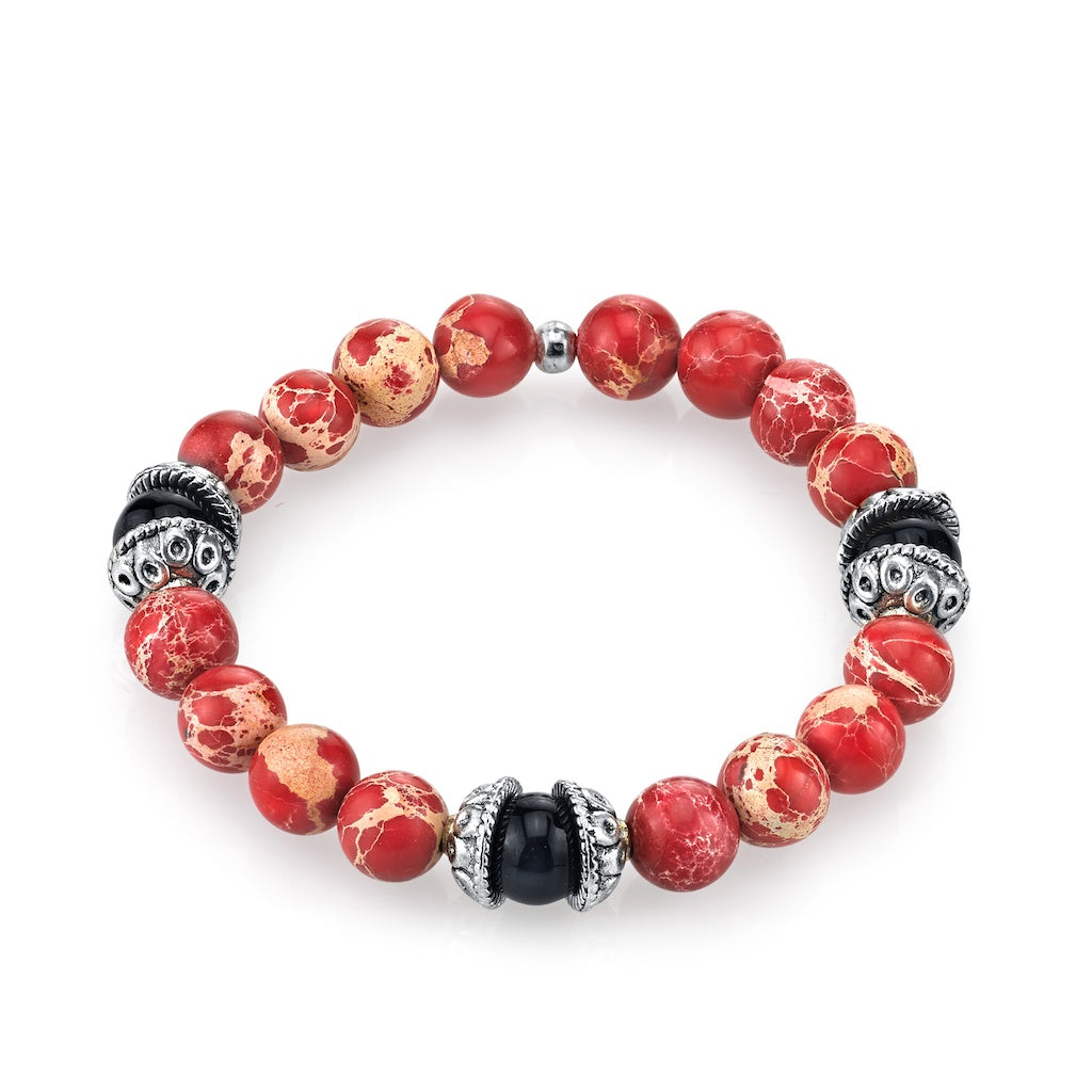 womens-jewelry-bracelet-rose-jasper-onxy-silver