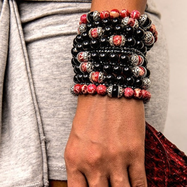 womens-stone-energy-bracelets-onxy-red-jasper-silver-